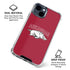 University of Arkansas-Fayetteville Razorbacks Logo iPhone 15 Clear Case
